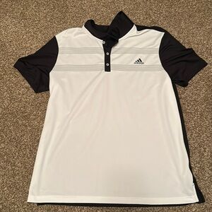 Adidas Golf Men’s Polo Sz XL Black White